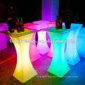 Table haute et chaise de changement de couleur de LED de nouveauté